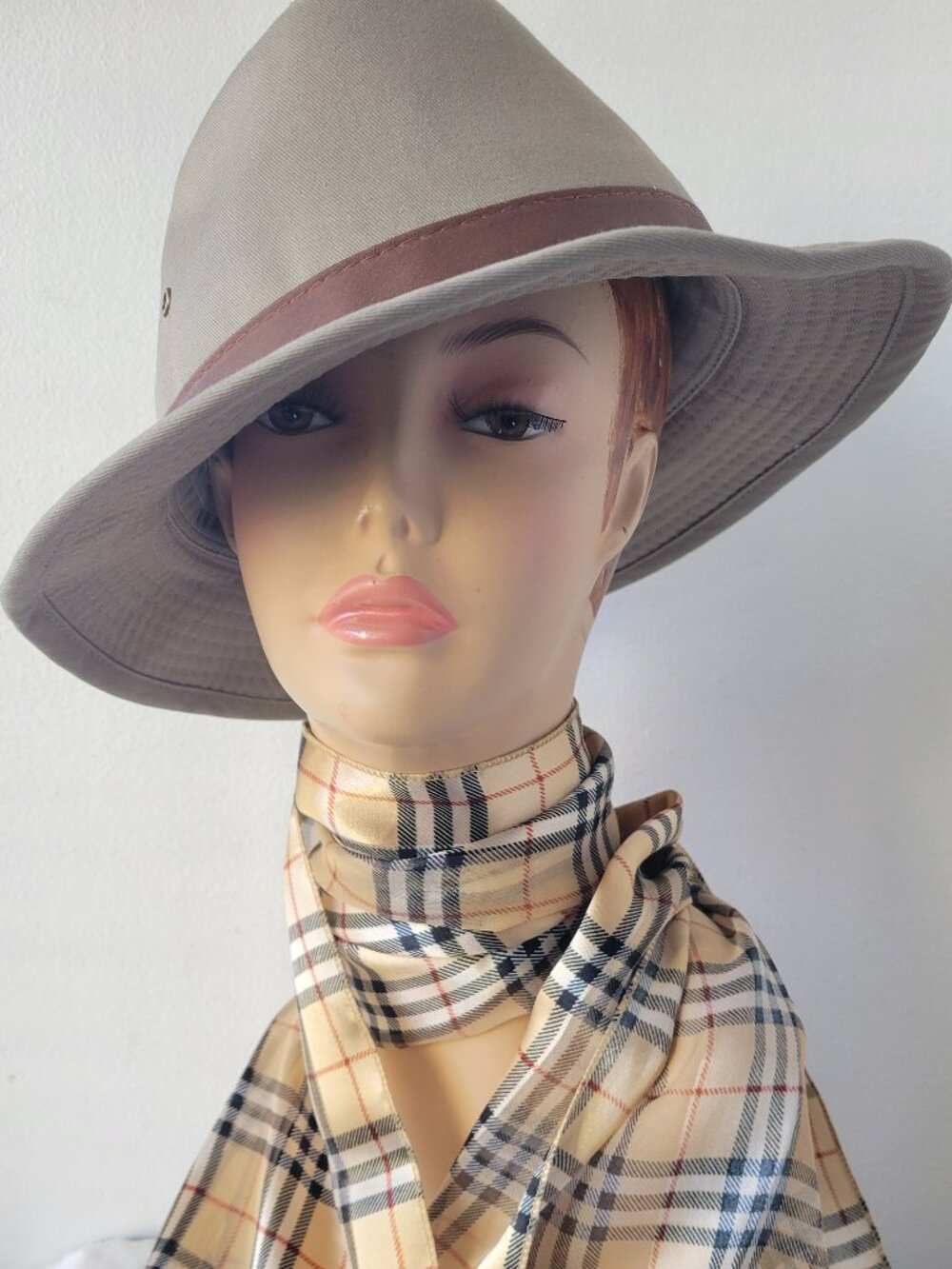 Dorfman Pacific Saguaro Twill Outback Hat XXL Unisex Putty Khaki